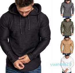 Jogger Sweatshirt Fitness Yoga Outfits Sportswear Shirt Blouse Hoodie Stretch Hooded Solid Color Long Sleeve Pullove