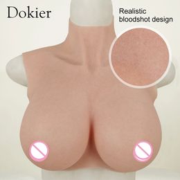 Breast Form Dokier Realistic Silicone Breast Forms Fake Boobs Tits Shemale Transgender Sissy Drag Queen Crossdresser Breastplates Cosplay 231101