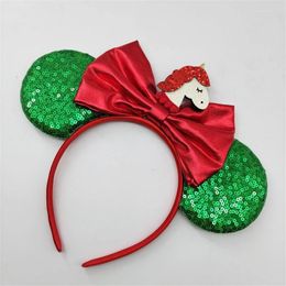 Hair Accessories Big Bows Sequin Band Mouse Ear Headband Headwear Bowknot Hoop Drop