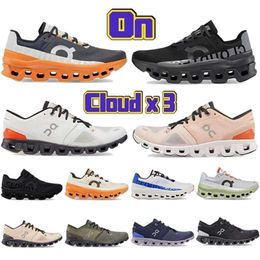High Quality shoes CloudmON On cloudsster Cloud X Sneaker Eclipse Turmeric lumos triple black Frost Surf rose sand ivory frame midnig