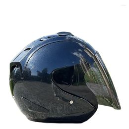 Motorcycle Helmets Men And Women Helmet Summer Season Racing Open Face Casco Casque DOT Approved Brgiht Black Half