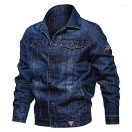 Men's Jackets Jacket Men Casual Denim Multi-pocket And Coat Biker Motorcycle Windbreaker Jeans Casaco Masculino Size 6XL
