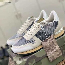 Valentine Lace Thick Fashion Camouflage Mens Runner Blocking Shoes Colour Running Leather Sneaker Sole Pace Sports