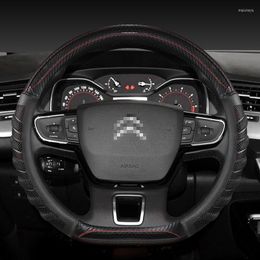 Steering Wheel Covers Carbon Fibre Cover For Berlingo Multispace XTR 2023 Cowhide Auto Accessories