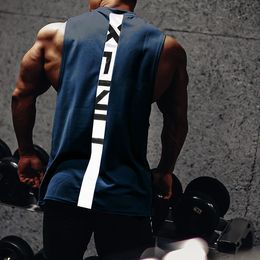 Men's Tank Tops Brand NO PAIN NO GAIN clothing bodybuilding stringer gym tank top men fitness singlet cotton sleeveless shirt muscle vest 230721