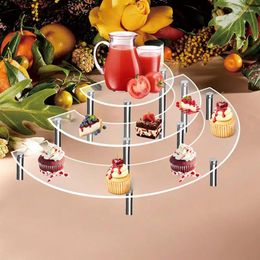 Bakeware Tools Acrylic Cupcake Stand Display Christmas Wedding Party Cake Holder Desktop Dessert Tray Stackable