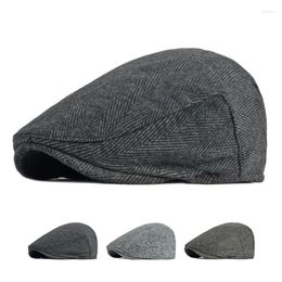 Berets Cap Men British Beret Spring Autumn Thin Wool Peaked Forward Women Sboy Caps Gorro Hombre Boina