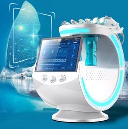 Upgraded Hydro Dermabrasion 7 in 1 Smart Ice Blue Plus Oxygen Facial Aqua Peeling SPA Beauty Machine with Skin Scanner Analyzer