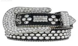 2022 Designer Belt Simon Belts for Men Women Shiny diamond belt Black on Black Blue white multicolour with bling rhinestones as5589281