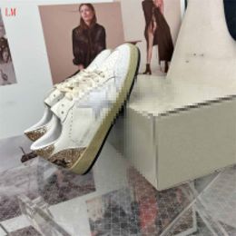 Designer Luxury Casual Shoes Deluxe Brand Slivery Star Sneakers Womens White Gold Super Crystal Low Cut Sneakers Shoes With Original Box