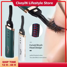 Eyelash Curler CkeyiN Electric Heated Eyelash Curler USB Charge Makeup Curling Kit Long Lasting Natural Ironing Eye Lash Curler Beauty Tools 231102