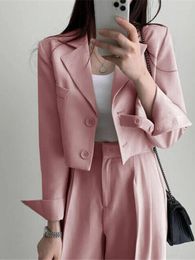 Women's Suits Jacket 2023 In Autumn Casual Small Suit Coat Fashion Temperament Office Lady Women Blazer Top Female Clothing