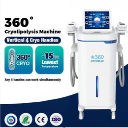 High quality cryolipolysis slimming machine Stomach Fat Removal Freeze Machine Cryo Sculpting weight loss with 4 handles vacuum cavitation shape machine