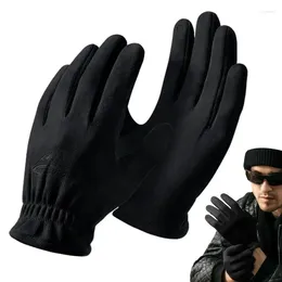 Cycling Gloves Warm Winter Knitted Thickened Windproof Touchscreen Soft Thermal For