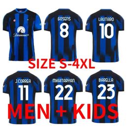 Qqq8 Inters S Lukaku Home Third Soccer Jerseys 23 24 Barella Vidal Lautaro Eriksen Alexis Dzeko Correa Uniforms Football Shirt 2023 2024 Men