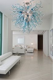 Living Room Led Pendant Lamps Luxury Home Art Decor Hand Blown Glass Chandelier Lighting