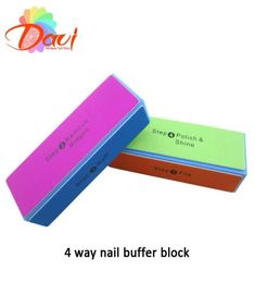 30 pcslot New style Nail buffer block for Nail Art nail file buffer polish smooth with 4 sides8604857