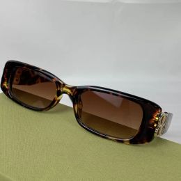 Classic retro leopard rectangular small sunglasses for woman new style luxury brand fashion eyeglasses european style anti UV sunshade polarized sunglasses