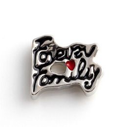 20PCS lot Forever Family Letter DIY Floating Locket Charms Accessories Fit For Magnetic Glass Living Locket218R