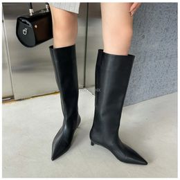 Boots Winter Women Knee High Heels Chelsea Boots Designer Party Sexy Pumps High Boots Ladies Shoes Fad Motorcycle Snow Botas 231102