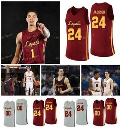 College Loyola Chicago Ramblers Basketball Jersey 23 Cooper Kaifes 24 Aundre Jackson Tate Alcock Hall 25 Krutwig Custom Stitched6096157