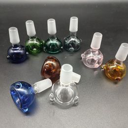 Smoking Bowl Accessories 14mm 18mm Bowls for Glass Bubbler and Ash Catcher Bongs Water Pipes Hookah Dab Rigs Joint Oil Collector Head Slides Bongs Funnel Quartz Nail