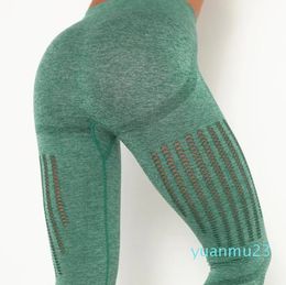 Women Yoga Pants Seamless Leggings High Waist Sport Leggings Women Fitness Hollow Out Gym Legging Tights Pants Trainning Wear