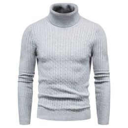 Mens Sweaters Autumn And Winter Turtleneck Warm Fashion Solid Colour sweater Sweater Slim Pullover mens Knitted Bottoming Shirt 231101