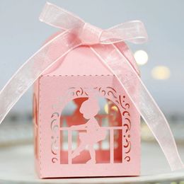 Gift Wrap 50Pcs Paper Candy Box Dancing Girl Princess Box Cookie Favour Gift Packaging Bag Children's Day Event Birthday Party Event Decor 231102