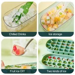 Baking Moulds Heat-Resistant Ice Maker Mould Large Capacity Multipurpose Practical Ball Tray Whiskey Cube DIY Making Gadget