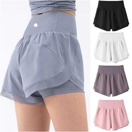 Women's Pants & Capris Lu-ds113 Womens Yoga Outfits Sportswear High Waist Shorts Exercise Fitness Wear Short Girls Running Elastic Prevent Wardrobe Culotteis9w