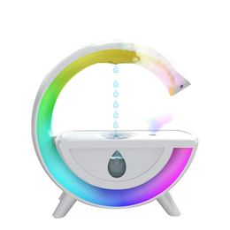 350ml Home G-shaped LED Lamp Antigravity Air Humidifier Water Droplet Backflow USB Ultrasonic Heavy Fog Mist Maker Humidificador