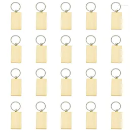 Keychains 20pcs Blank Wooden Keychain Round Rectangular Ellipse Bulk Wholesale Wood Car Key Chains Ring Suitable For Laser Gift