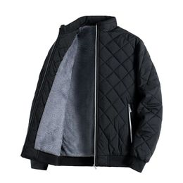 Men's Down Parkas Autumn and Winter 2023 Jacket Baseball Collar Wind proof Waterproof Checker Diamond Casual Coat 231102