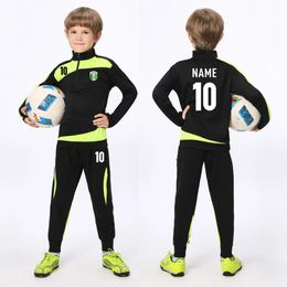 Other Sporting Goods Soccer Long Sleeves Jersey running Set youth kids Football Training Uniforms Child Tracksuits Sports Suits with pants 231102