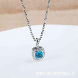 Necklaces Dy Men Jewellery Designer Necklace Petite BlueTopaz Black Onyx Amethyst Garnet Diamond Pendant High End Jewellery Women2835