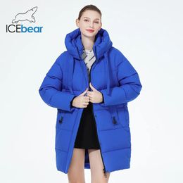 Womens Down Parkas winter women puffer jackets midlength ladies casual cotton coats brand warm padded coat GWD3873I 231101