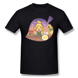 Men's T Shirts Animal Crossing Horizons Men Cotton Graphic Plus Size Isabelle Oversized Tops Fashion And Women's T-shirts