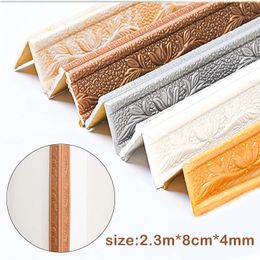 Wall Stickers 3D Foam Edge Strip Can be folded in half SelfAdhesive Waterproof Baseboard Corner Waist Line Sticker Home Decor 231101