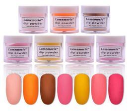 Lamemoria Professional Acrylic Powder Crystal Nail Art Tips 28colors Builder Transparent Powder Crystal Liquid Manicure299Z1376997