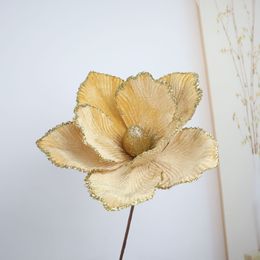 New 23cm Simulated Christmas Flowers, Leaves, Wreaths, Decorative Items, Christmas Tree Party Decorations, Velvet Flowers
