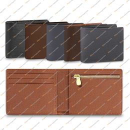 Unisex Fashion Casual Designer Luxury AMERIGO Wallet Coin Purse Card Holders Key Pouch Credit Card Holder TOP Mirror Quality M60053 Business