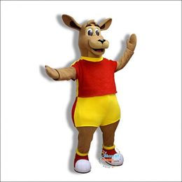 Professional High Quality Cute Kangaroo Mascot Costumes Christmas Fancy Party Dress Cartoon Character Outfit Suit Adults Size Carnival Easter Advertising