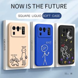 Luxury Liquid Silicone Phone Case for Xiaomi Mi 11 Ultra Global Version 11Ultra Thin Cover Bag 3D Cute Original Shockproof Funda