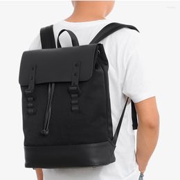 Backpack Waterproof For Men High Quality Flip Cover Male Large 15.6 Inch Laptop Computer Rucksack School