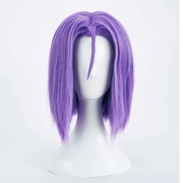 Team Rocket Cosplay Wig Purple Heat Resistant Synthetic Hair Wigs