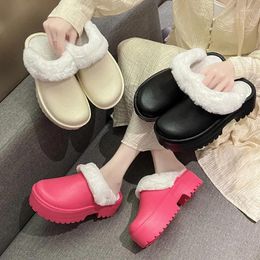 home shoes Boots 2023 Factory Wholesale Cotton Slippers For Women In Winter Indoor Cute Thick Soles Warm Household Plush Shoes