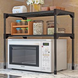 Kitchen Storage Multilayer Microwave Oven Shelf Stainless Steel Detachable Rack Organize Tableware Shelves Home Holder
