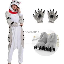 Women's Sleep Lounge Winter Cat Pyjamas Adults Kigurumi Unicorn Animal Sleepwear Slipper Onesies Women Men Unisex Flannel Nightie Fe Home Clothes L231102