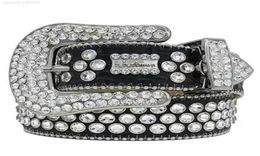 2022 Designer Belt Simon Belts for Men Women Shiny diamond belt Black on Black Blue white multicolour with bling rhinestones as8769686